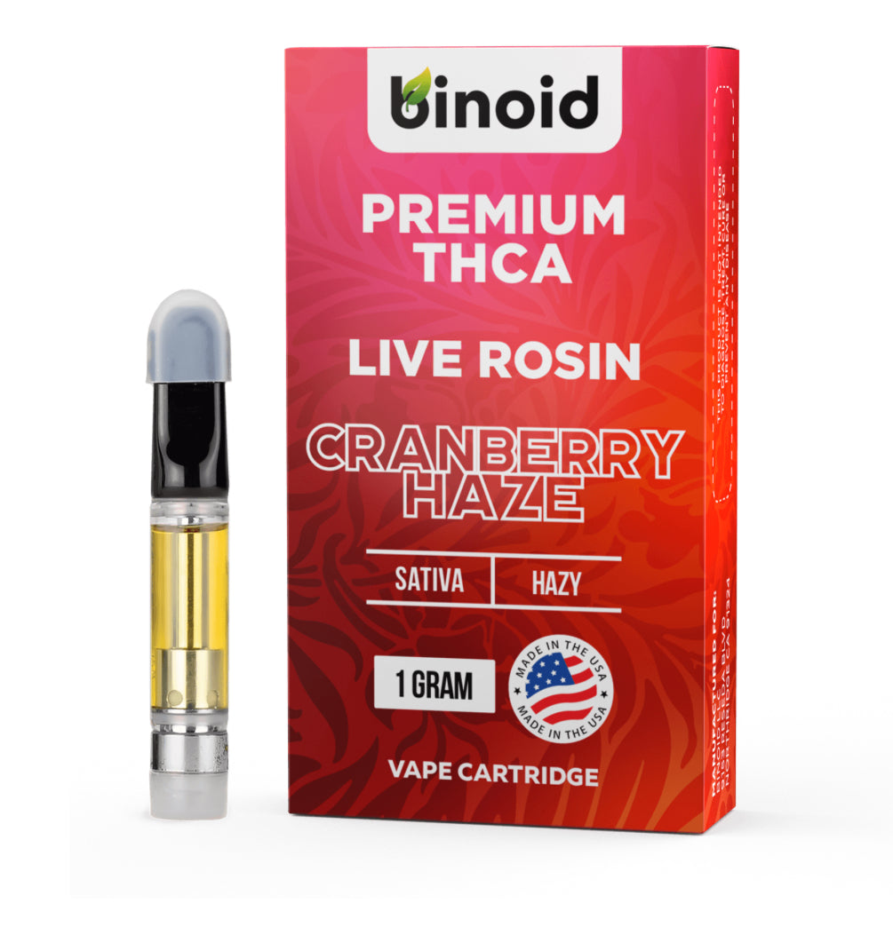 THCA CRANBERRY HAZE VAPE CARTRIDGE – LIVE ROSIN 1 GRM